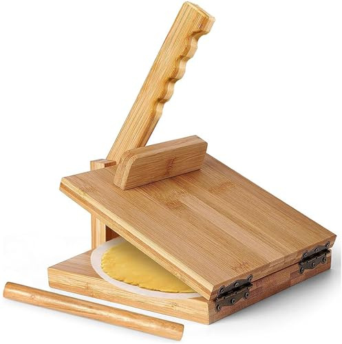 Manual Tortilla Press and Chapati Maker for Making Authentic Roti, Tortillas, Dumpling Skins & Taco Shells at Home - Multi-Functional Press
