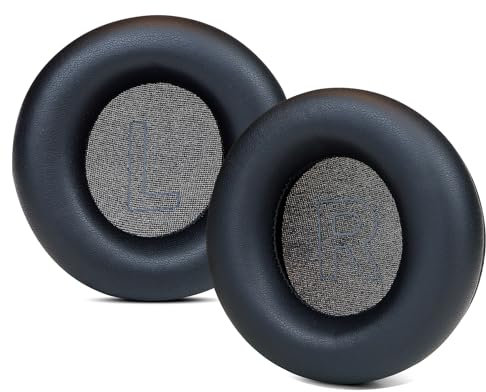 SINOWO Ersatz-Ohrpolster für Bang & Olufsen Beoplay H4, H6, H7, H9, H9i, HX, Portal-Kopfhörer, Ohrpolster mit Geräuschisolierung, Memory-Schaum, weiches Protein-Leder, Schwarz