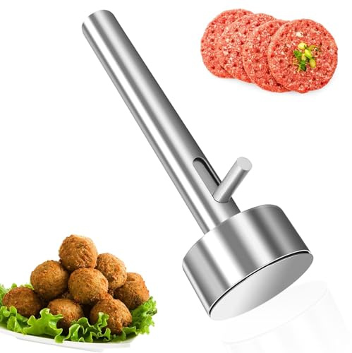 Falafel Portionierer, 4cm Falafel Maker,Falafel Schaufel, Falafel Portionierer, Falafel Schaufel, Edelstahl Falafel Former, Nicht Klebend Falafel Baller Tool, Für Die Küche Hause Und Im Restaurant