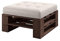 Lermowood Palettenmöbel Mp Hocker 80 x 60 x 30 cm Palisander | Europaletten Indoor und Outdoor Lounge Gartenmöbel Holz Gartenmöbel Set Lounge Möbel Terrasse Balkon Loft Stil Paletten