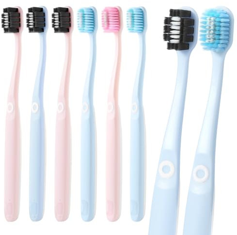 Oralphi Extra Weiche Zahnbürste, 3-Schicht-Design für morgendliche Frische & nächtliche Reinigung, 10.000+ Borsten, Schonend bei empfindlichem Zahnfleisch