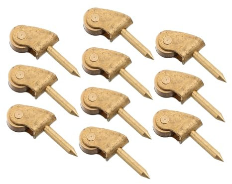 SOLUSTRE 10stücke Miniatur Möbelrollen Für Puppenhausmöbel Metallgleitrollen Für Kleiderschränke Und Tische Zubehör Für Miniaturwelten