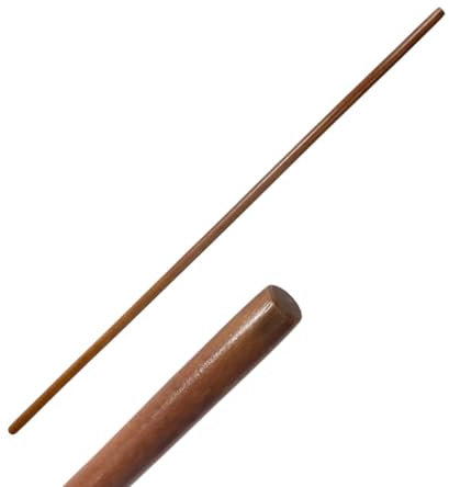 TEKKA BUDO Jo Stab Buche - 128 cm, 2 cm dick, gerade Form - Stock Kampfsport Holz - Aikido, Kobudo, Bojutsu Ninjutsu