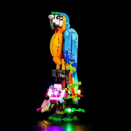 Led Light Set Compatible with Lego Exotic Parrot (No Model), Decoration Lighting Set for 31136 Exotic Parrot Creative Toys