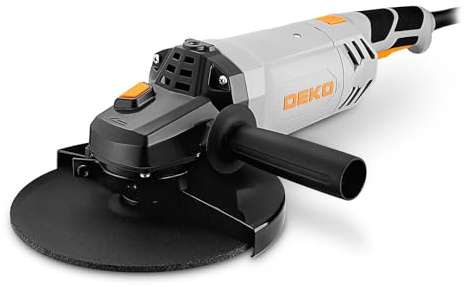 DEKOPRO Meuleuse d'Angle: Disqueuse 230 mm - 2200W Disqueuse Électrique Filaire pour Couper, Polir et Poncer