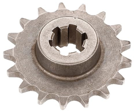 Ciieeo Accesorios de la rueda dentada delantera frente rueda de la cadena de ruedas dentadas de motor reemplazo de piñón de motocicleta rueda de engranaje rueda trasera trasera acero Café