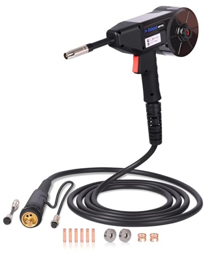 Reboot Pistola a bobina per saldatura in alluminio 150A Euro Connection 4 m per filo da 1 kg, compatibile con saldatrice RBM205/RBM2100MAX