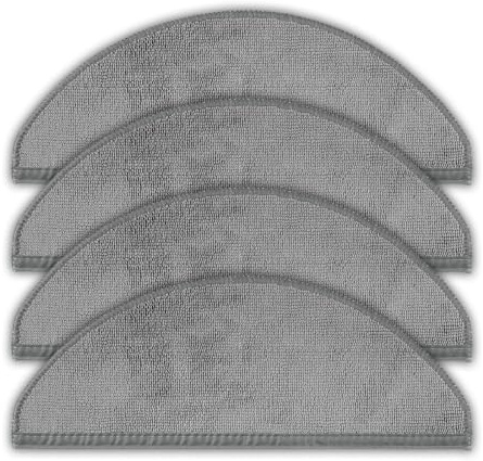 (4 pièces) Q10 X5 Q10 X5+ serpillères compatibles avec Roborock Q10 X5/ Q10 X5+ Aspirateur Robot, kit d'accessoires de chiffon lavable, Q10 X5, Q10 X5+ recharge de serpillère, pièces de rechange