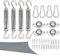 Acunny Kit de Fixation pour Voile d',Accessoires Résistants pour Store et Pergola - Accessoires en Acier Inoxydable pour Installation De Toile Rectangle/Triangle Pergola Patio Jardin
