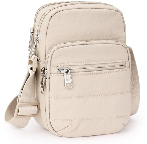 KALIDI Handytasche zum Umhängen，RFID-Blockierung große Kapazität Handy Umhängetasche Damen Puffer Tasche，Handytasche mit Geldbörse zum Umhängen