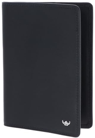 Golden Head Leder Ausweisetui Polo RFID Protect Reisepasshülle 4453 Schwarz