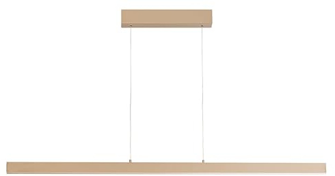 Pendelleuchte Silvano | sandfarben| mit Kabellift | L: 115 cm, B: 6 cm| Höhenverstellbar 70-180 cm | mit Taster stufenlos dimmbar| Farbtemperatureinstellung| 1x LED 22W 2700/3350/4000 K| 2700 lm