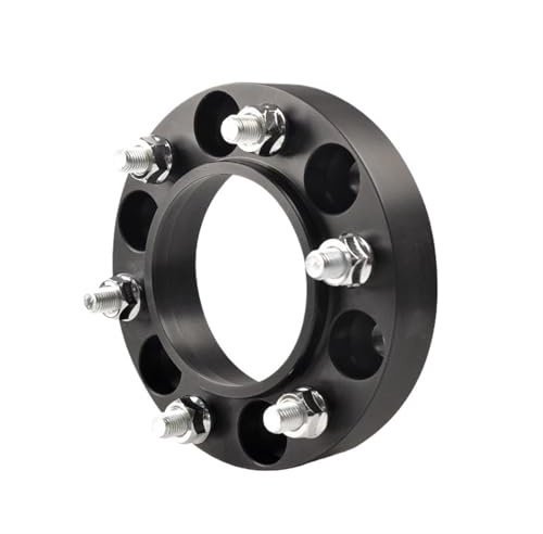 Axexnejv Raddistanzscheiben Für Toyota Für Land Für Cruiser Für Prado Für Hilux Für Revo Für Vigo Geschmiedete 1-teilige Spurverbreiterungen(Black 25mm)