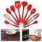 Itian Utensilios de Cocina, Utensilios de Cocina de Silicona Refractarios, 10 Artículos-Tenazas, Bata, Cepillo, 2 * Espátula,Espumadera, Cuchara de Pasta, el Arroz de paddle, Espátula Ranurada, Sopa