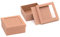Glorex 6 2027 012 - Passepartout-Pappdose, Geschenkbox aus Pappe mit Sichtfenster, ca. 11 x 11 x 5 cm groß, natur, zum individuellen Bemalen, Bekleben und Verzieren