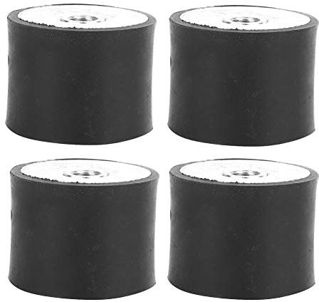 4 STÜCKE ungiftig zylindrische Anti-Vibrations-Isolationshalterung, Gummilager Anti-Vibrations-Spulen-Isolator-Dämpfer(DD40*30 M10)
