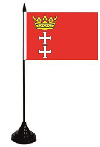 Tischflagge Danzig Fahne Flagge Tischfahne 10 x 15 cm