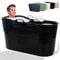 Hello Bath Mobile Badewanne, Ideal für das kleines Badezimmer, 125x52x65cm, Stylisch und Stimmungsvoll (Schwarz) aus Polypropylen
