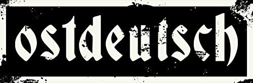 Aufkleber Sticker ostdeutsch schwarz Osten Fußball ca. 15x5 cm