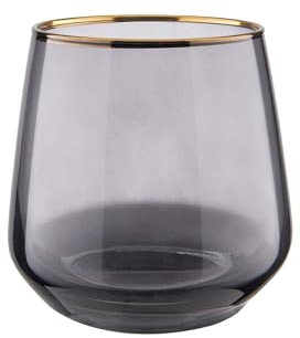 BUTLERS Trinkglas mit Goldrand 345ml elegante Vintage Gläser - TOUCH OF GOLD - Wasserglas, Cocktailglas | Trinkgeschirr für Wasser, Tee, Saft, Limonade, Espresso, Eiskaffee, Whiskey