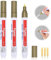 PROUSKY Anti-Fugenmörtel Weiß Fliesenstift Marker für Fliesenfugen Wandboden, 3 Stück Fliesenfugenstift (Gold)