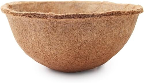 COCO & COIR Hanging Basket Liner | 55cm / 22 inches | 3 pack | Coco Fibre Replacement Liners for Wall Baskets