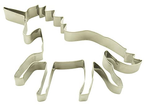 BekkiB - Ausstechform Einhorn - ca. 13 cm, Ausstecher aus Edelstahl, spülmaschinengeeignet - 513