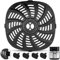 Air Fryer Pot, 6.3'' Round Reusable Air Fryer Silicone Liner Bowl Basket Cover Heat Resistant Easy Cleaning for 3 to 6 QT Power XL Cosori Ninja Chefman Ultrean Air Fryer Oven Accessories