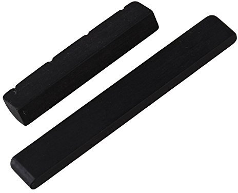 4-saitiger Ukulelen-Gitarrensattel und Sattel aus ABS, 1 Paar