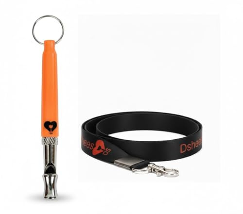 Dshees Hundepfeife mit einer Pfeife mit Umhängeband, Hundepfeife für Schlepp- und Hundepfeife, um das Bellen von Hundepfeifen für Hundetraining, Welpen-Training.