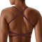 Litthing Reggiseno Sportivo da Donna Cinghie Incrociate Bralette Fitness Schiena Scoperta Bra Senza Ferretto Crop Top Sexy per Donna da Allenamento Yoga Ginnastica