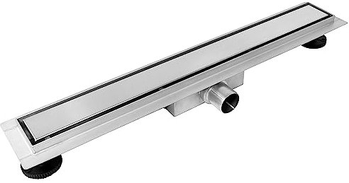 BALNEO Desagüe Lineal de Acero Inoxidable 30, bajo de 52 mm, Juego Completo con colador Grande, desagüe de Ducha de Doble Cara con Panel o Debajo de la Placa, dúplex Next 2 en 1