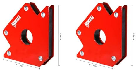Telwin 802583 Posizionatore Magnetico per Saldature, 0.1 V, Rosso, 23 kg max (Confezione da 2)