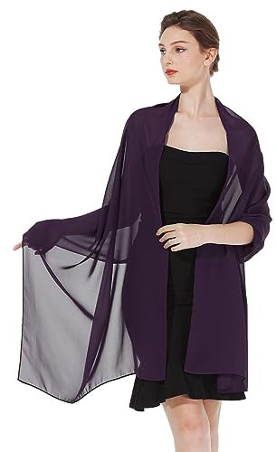 BEAUTELICATE Chiffon Schal Stola Damen Festlich Elegante Tücher Schultertuch Stola für Abendkleider Braut Festlich Sommer Hochzeits
