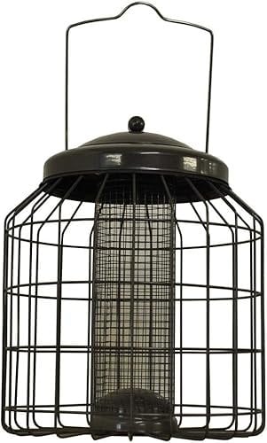 Garden Store Direct Heavy-Duty Deluxe Squirrel Proof Hanging Wild Bird Feeders - Seed, Peanut/Sunflower Hearts or Fat Ball Versions, (Peanut/Sunflower Heart Feeder)