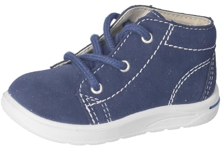 RICOSTA Jungen Stiefel ZAYNI, Baby und Kleinkinder Lauflernschuhe, Weite: Weit, lose Einlage, Sympatex, schnürstiefel, Nautic (170), 22 EU