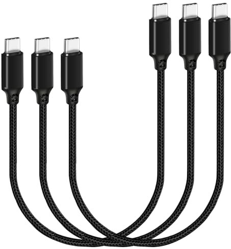SUMPK 240W USB C Kabel 30cm, Short USB C auf USB C Kabel Kompatibel für iPhone 15/15 Plus/15 Pro Max, MacBook Pro/Air, iPad Pro/Air, Dell XPS
