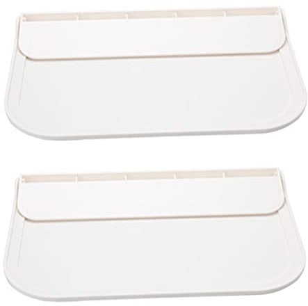 FONDOTIN 2stücke Schwebendes Wandregal Ohne Bohren Faltbar Aus Kunststoff Für Küche Bad Schlafzimmer Zum Aufkleben Zur Organisation Von Handtüchern Und Kleinigkeiten