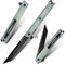 FORESAIL Flipper-Klappmesser, Taschenmesser, taktisches Klappmesser, DC53 Klingenstahl. Mit Messer-Clip und Glasbrecher,Mountain Travel EDC Utility Knife. (Natürlicher G10-Griff)
