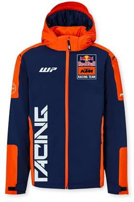 Red Bull ENERGY WEAR RB KTM Racing Replica Winter Jacke Navy-Orange | Offizieller MotoGP Fanartikel - 100% Polyester - Blau/Orange - Motorsport - Merchandise