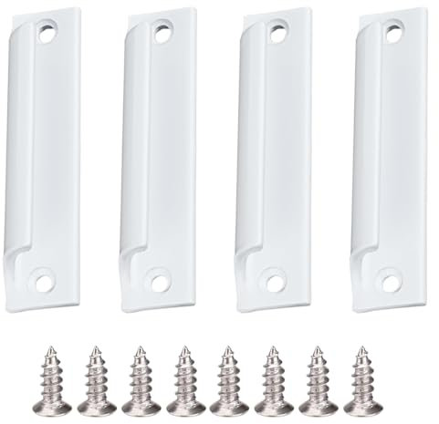 PBAHAUP Maniglia in lega di alluminio, 4 pezzi Maniglia per Porta Scorrevole, Maniglia Porta Interna, Maniglie per Mobili da Cucina, Adatto per porte scorrevoli, porte in legno Maniglia per Cassetto