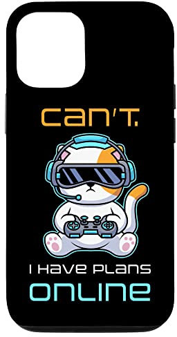 Hülle für iPhone 14 Video Gamer VR Funny Quote: Can’t – I Have Plans Online