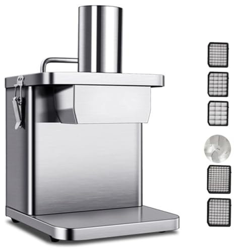 Cortador de verduras comercial, cortador automático de frutas con hoja de acero inoxidable for patatas y trozos de zanahoria, for uso en restaurantes