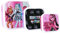 My sweety pop Monster High - Juego de 3 cajas de merienda para niños, guarderías, guarderías, escuela, vacaciones, comida de 11,5 cm, para niña, color morado y rosa