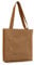 Bieiyhe Jutebeutel mit ReißVerschluss,Stofftasche,Canvas Tote Bag,Leinentasche,Einkaufsbeutel, Beutel Langer Henkel,Schultertasche Cord,Tragetasche Damen,Handtasche Shopper für Arbeit Schule-Braun