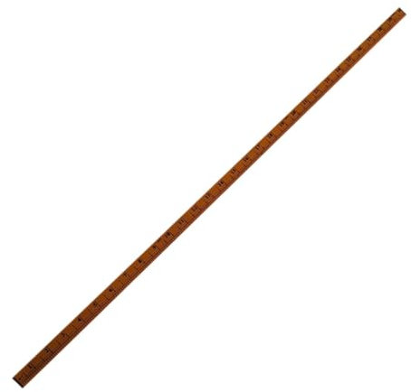 LOVIVER Meterstab-Lineal, 1 m Lineal, Holzlineal, Schneidermuster-Vorlage, gerades Lineal, Schneider für Büro, Zuhause, Klassenzimmer