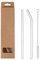 Ensemble de pailles en verre transparent fonctionnelles pour diverses occasions et boissons