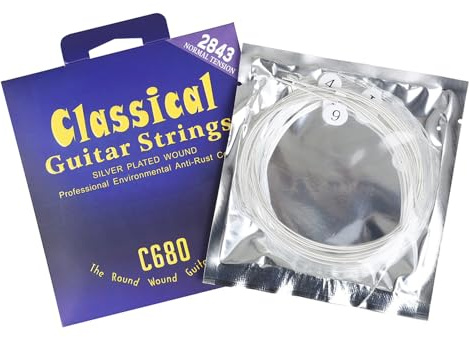 Cordes En Nylon Pour Guitare Classique 6 Pièces 028-.043 Remplacement Acoustique Accessoires Pour Instruments De Musique Antirouille