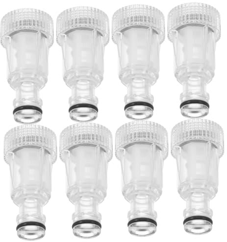 VANZACK Hochdruckreiniger Schlauchadapter Mit Transparentem Wasserfilter Ersatzteil Für Gartenpumpen Und Wasserhähne Für Camping Und Outdoor Aktivitäten
