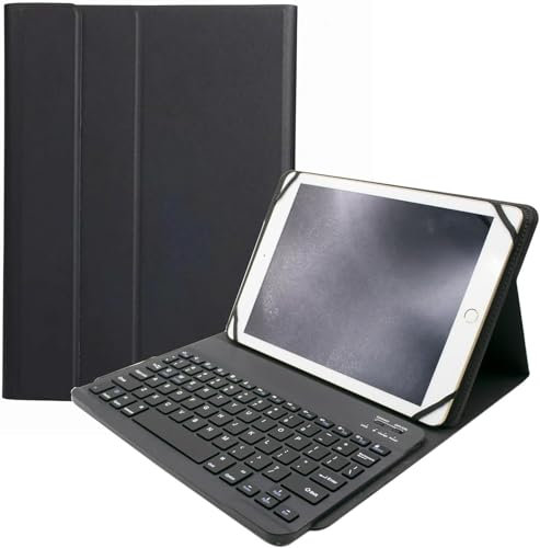 HLTOOP Custodia Universale con Tastiera per Tablet da 9,7,10,1,10,2,10,5,10,9,11, Italiano QWERTY Rimovibile Bluetooth Tastiera